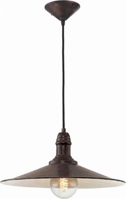 Brilagi - FORGE kábeles függeszték 1xE27/60W/230V, átm. 36 cm, barna