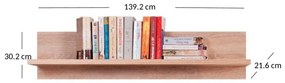 Polc 140 cm Gwenn (szonoma tölgy). 1052925