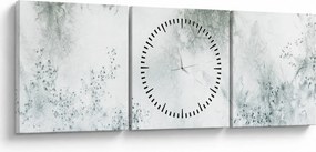 A levél absztrakció képe (órával) (90x30 cm)