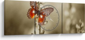 Pillangó képe (órával) (90x30 cm)