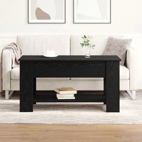 Fekete Tölgy Kávézóasztal - 101x49x52 cm Műanyagból készült