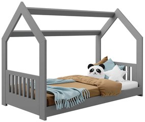 AMI nábytek HÁZIKÓ D2E gyermek ágy 160x80cm tömör szürke