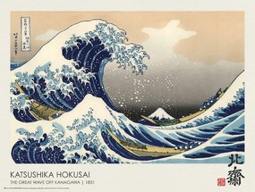 Plakát The Great Wave off Kanawaga (1831), Katsushika Hokusai