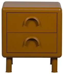 Okkersárga fém éjjeliszekrény Rune – WOOOD