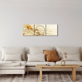 Kép - Makro fotó pitypangról (órával) (90x30 cm)