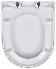 2 db fehér műanyag wc ülőke lassan csukódó fedéllel
