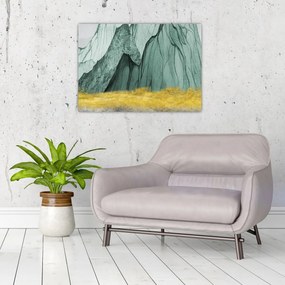 Üveg kép - Smaragdhegység N⁰3 (70x50 cm)
