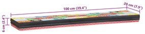 fali polcok 2 db 100x20x6 cm tömör mangófából