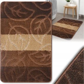 Fürdőszobaszőnyeg Csúszásgátló Nagy Bézs Barna 50X80 Gyorsan Száradó