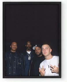 Poszter keretben Eminem, Snoop Dog, Ice Cube, Dr. Dre 20x30 Ajándék ötlet