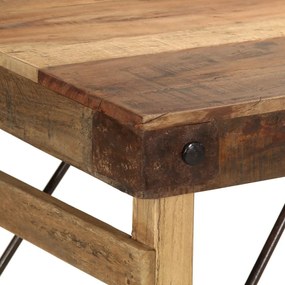 Étkezőasztal 110x55x76 cm Tömör újrahasznosított fa