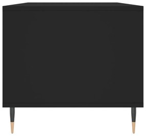 fekete szerelt fa dohányzóasztal 90 x 49 x 45 cm