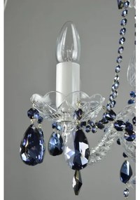 Wranovsky JWZ102052101 - Kristály csillár láncon DE LUXE 5xE14/40W/230V