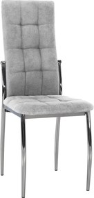 Szék, szürke szövet/fém, ADORA 2 NEW