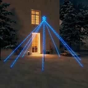 kék LED karácsonyfa beltéri kültéri 576 LED 3,6 m