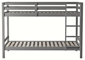 Gyerek emeletes ágy 90 cm Invocato (szürke) (ágyráccsal). 1116362