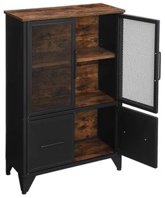 FIRA komód fekete/barna színben