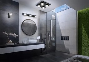 Osram - LED-es fürdőszobai fali lámpatest ORBIS FLAME 3xLED/5,5W/230V IP44 fekete