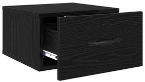 Éjjeliszekrény fiókkal Musta tammi 35 x 35 x 20 cm Faanyag