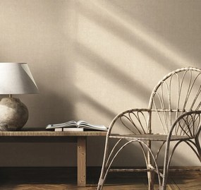 Bézs Vinil Szövet Utánzatú Fali Tapéta