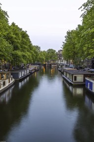 Poszter 30x45cm Csatorna Amszterdam városon át 8, Assaf Frank