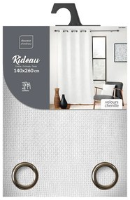 Fehér zsenília függöny 140x260 cm Leo – douceur d'intérieur