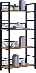 Polcállvány, fekete/tölgy, KELER TYP 1