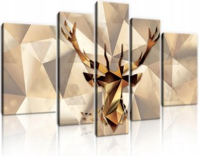 Vászonkép Szarvas Absztrakt Modern Vászon Fal Hálószoba Nappali 170x100