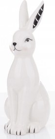 Húsvéti figura fehér nyuszi karácsonyi dekoráció 19x7cm 144644 Art-Pol