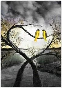 Poszterek 70x100 Randevú az éjszakai fényben