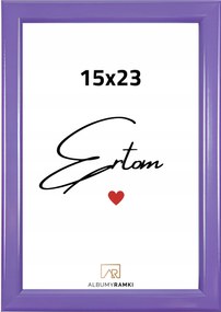 Képkeret 23x15 keskeny 15x23 sötét lila