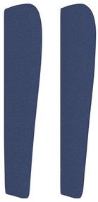 kék szövet fejtámla szárnyakkal 83 x 23 x 118/128 cm