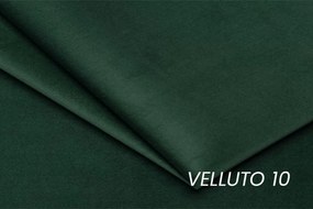 Kanapé/ágy bal oldali összecsukható tárolokkal Maciek - zöld Velúr Velluto 10
