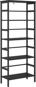 vidaXL Könyvespolc Fekete tölgy 60 x 29,5 x 149 cm Faanyag