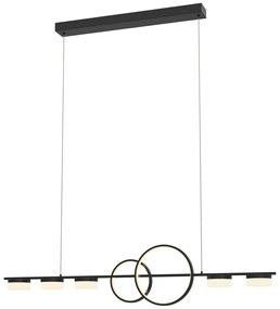 Wofi 7030-702 - LED Dimmelhető csillár zsinóron MESSINA LED/57W/230V fekete