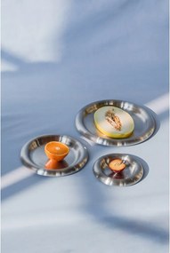 Ezüstszínű rozsdamentes acél tányér készlet 2 db-os ø 28 cm Roto – noo.ma