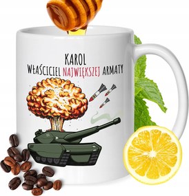 Bögre Károly Férj Barátjának Nyomtatott Ajándék Fehér 330ml