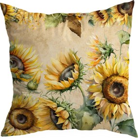Tavaszi Díszpárnahuzat 45X45 CM Boglárka Tavasz Napraforgó Minta 381