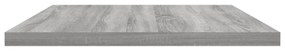 4 db szürke sonoma színű szerelt fa fali polc 60 x 30 x 1,5 cm