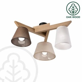 Brilagi - LED  Felületre szerelhető csillár  ANTHONY 3xE14/40W/230V tölgy