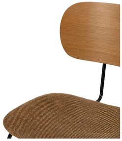 Barna-natúr színű étkezőszék szett 4 db-os Cleo – Ixia