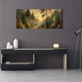 Kép - Napfény az erdőben (120x50 cm)