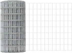 vidaXL Európai Kerítés 0,4 x 25 m PVC-bevonatú vas