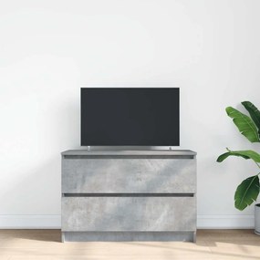 betonszürke szerelt fa TV-szekrény 80x35x54 cm