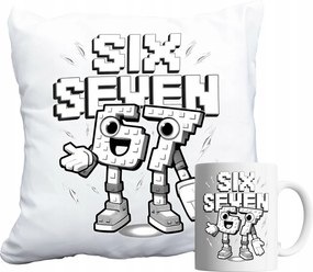 Bögre És Párna Szett Six Seven 67 Steal A Brainrot Ajándék Név