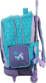 Disney Jégvarázs Modern Magic prémium gurulós iskolatáska, táska 42 cm