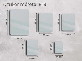 Keretes tükör B18