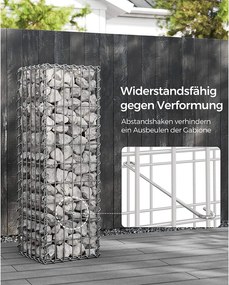 Gabion kosár, fém gabion ketrec 100 x 30 x 30 cm