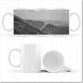 Bögre a Bieszczady-hegység képével