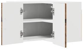 Fali konyhaszekrény polcokkal Öreg fa 57 x 57 x 40 cm Faanyag